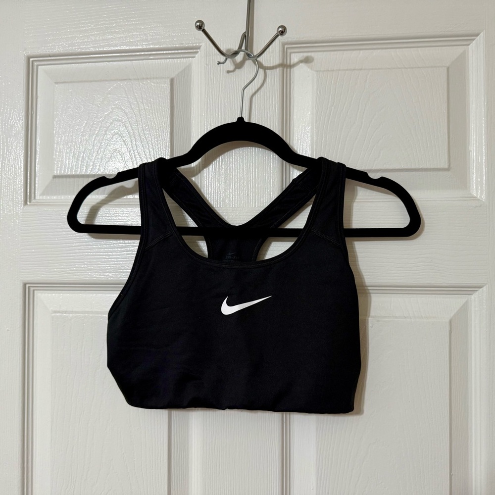 Nike Black Sports Bra with Racerback Design